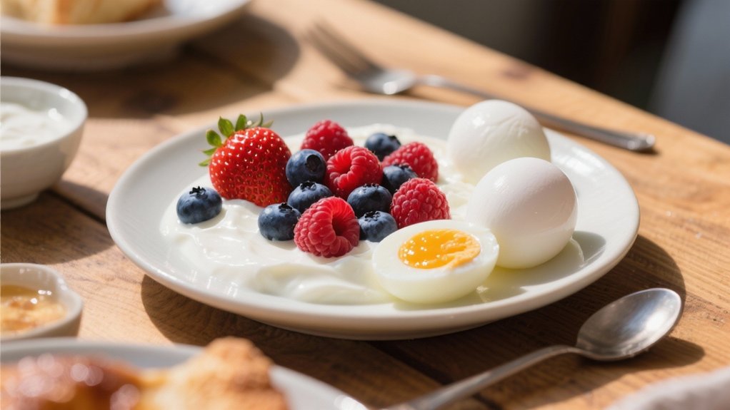 creamy yogurt vibrant berries