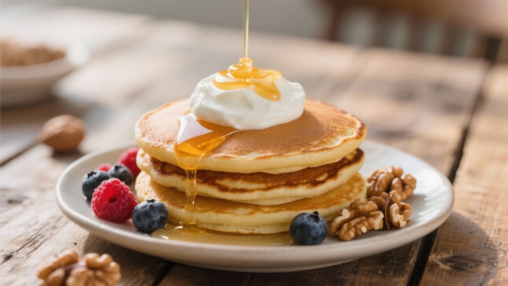 creamy yogurt with honey