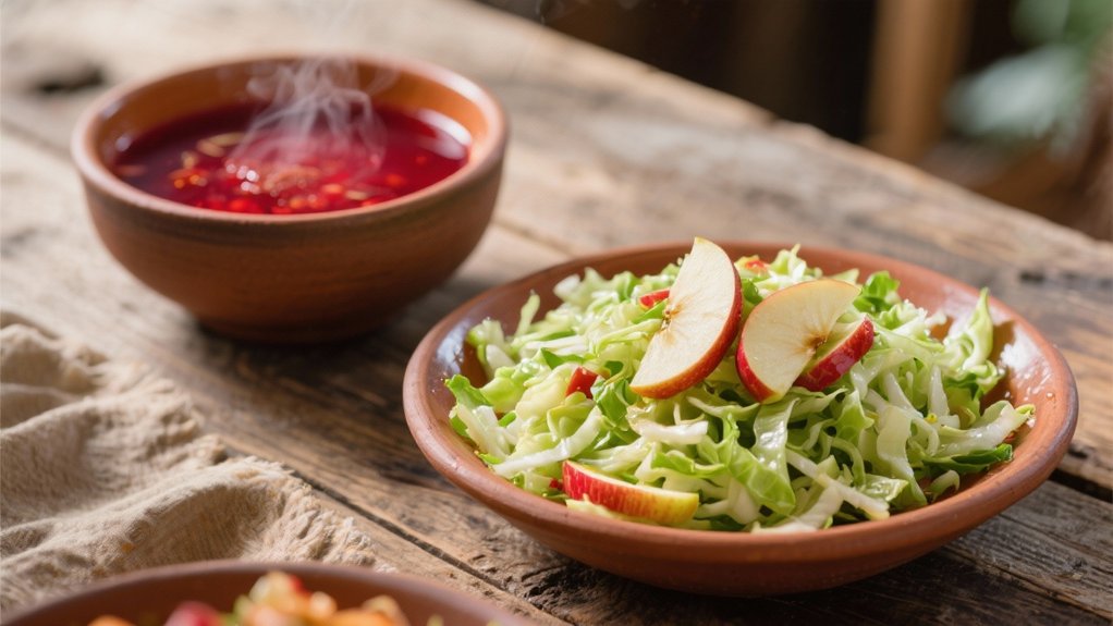 crisp apple cabbage slaw