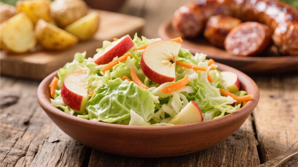 crisp apple cabbage slaw