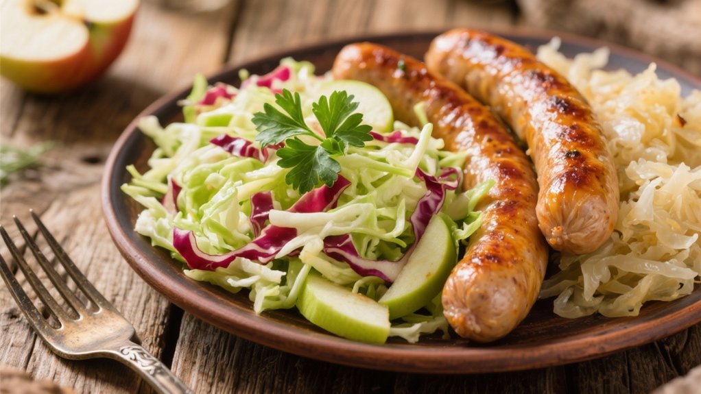 crisp apple cabbage slaw