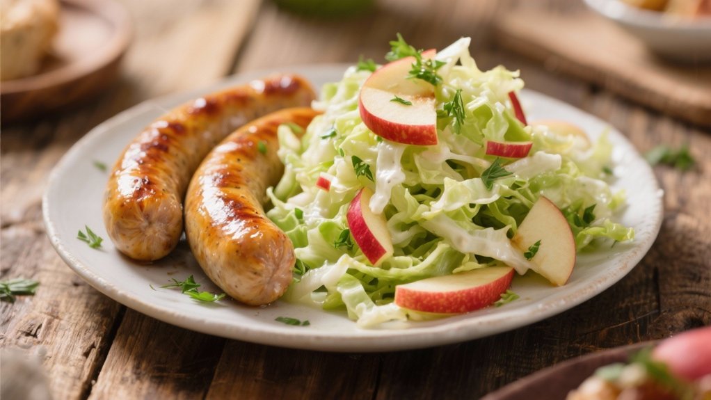 crisp apple cabbage slaw