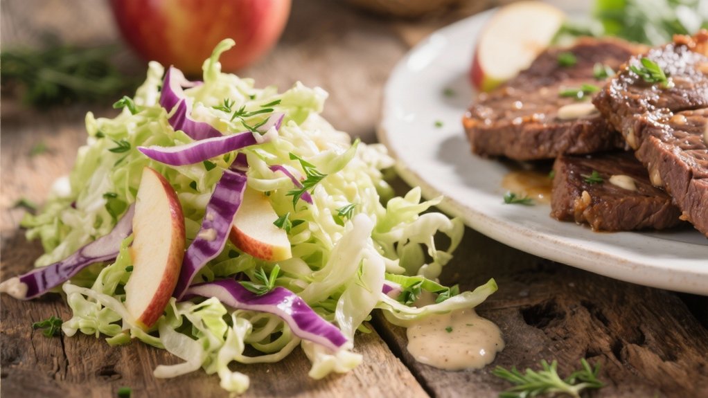 crisp apple cabbage slaw