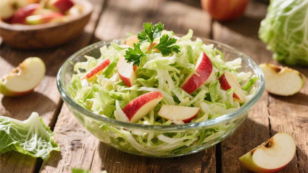 crisp apple cabbage slaw