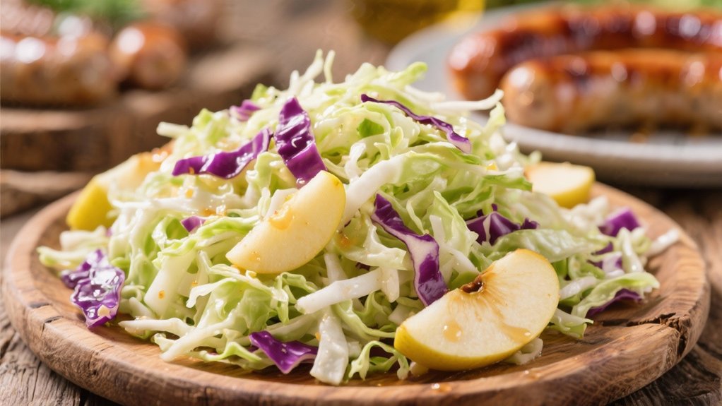 crisp apple cabbage slaw