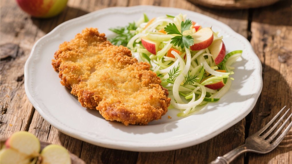 crisp apple fennel slaw