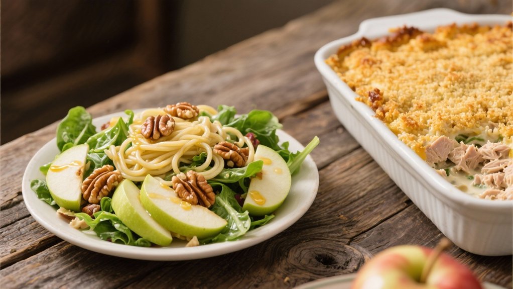 crisp apple walnut salad