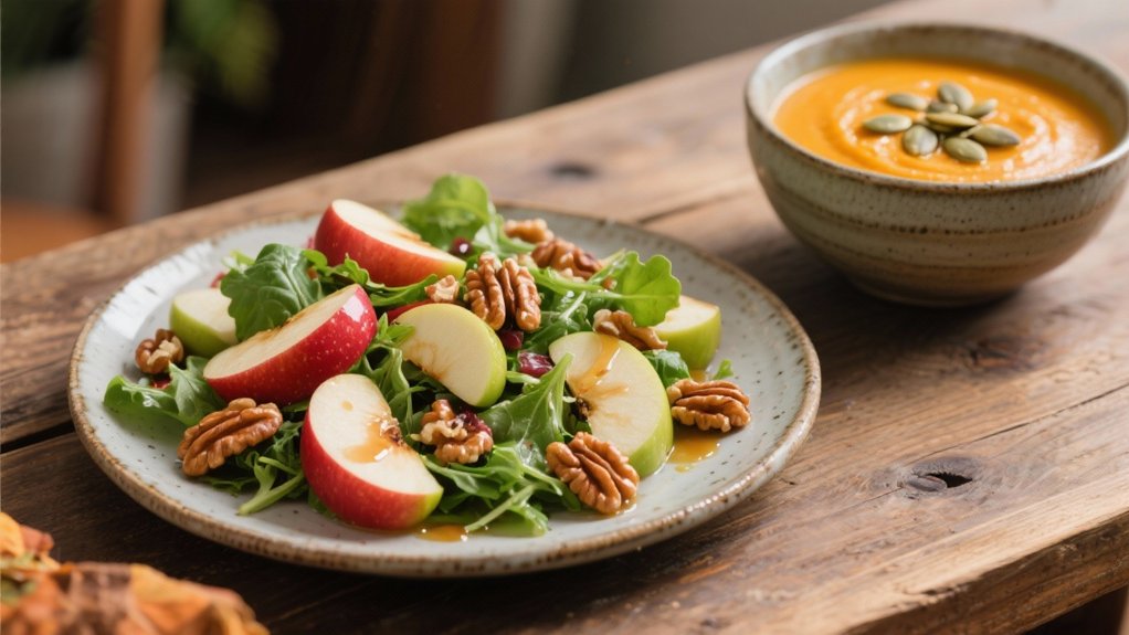 crisp apple walnut salad