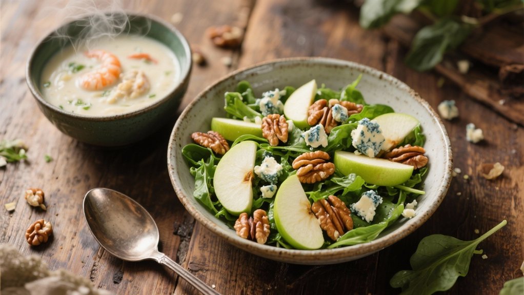 crisp apple walnut salad