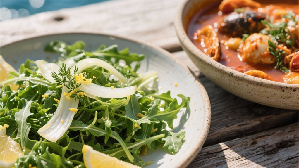 crisp arugula fennel salad