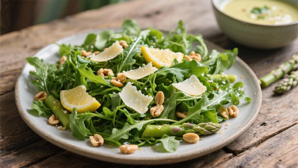 crisp arugula salad vinaigrette