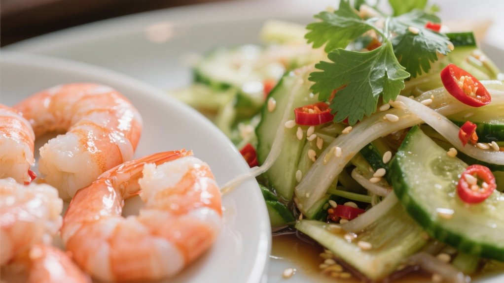crisp asian cucumber salad