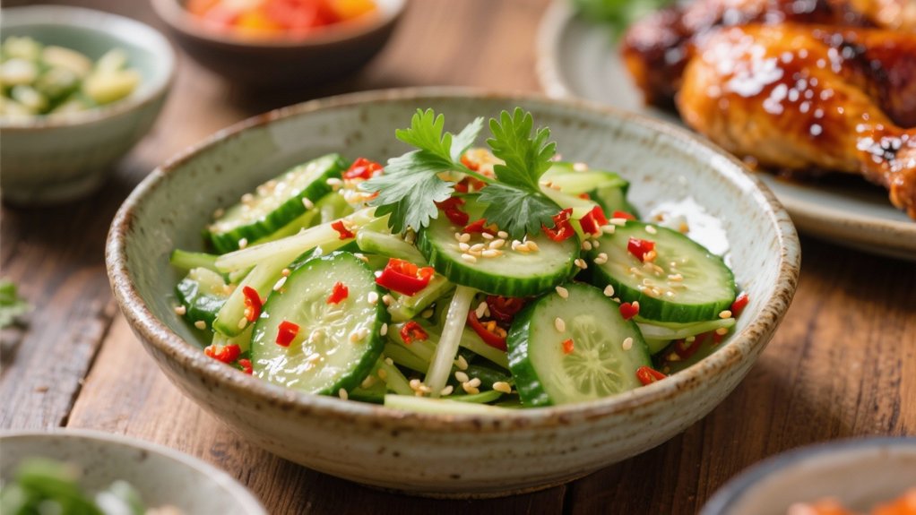 crisp asian cucumber salad