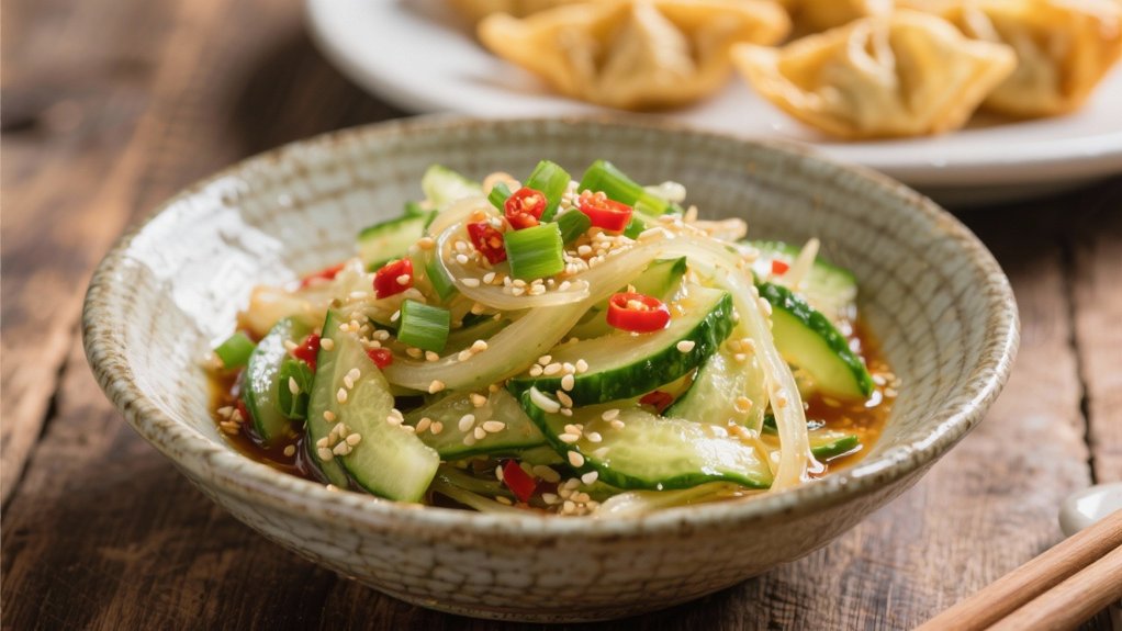crisp asian cucumber salad