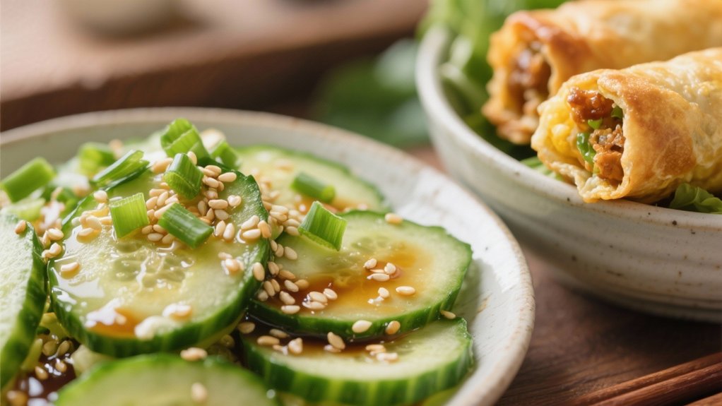 crisp asian cucumber salad
