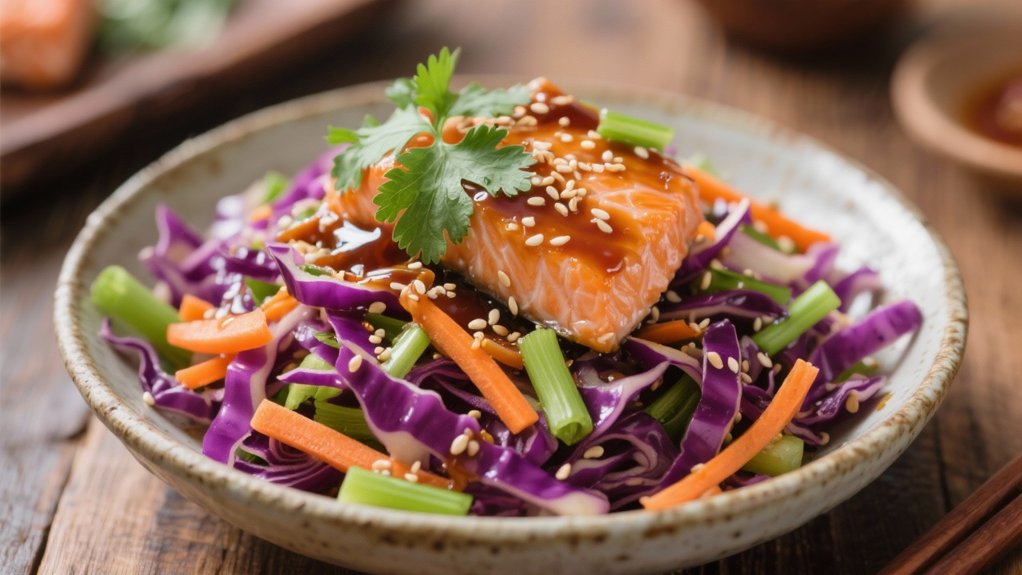 crisp asian slaw side