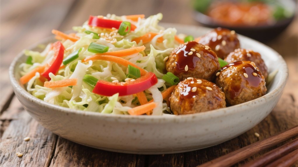 crisp asian vegetable slaw