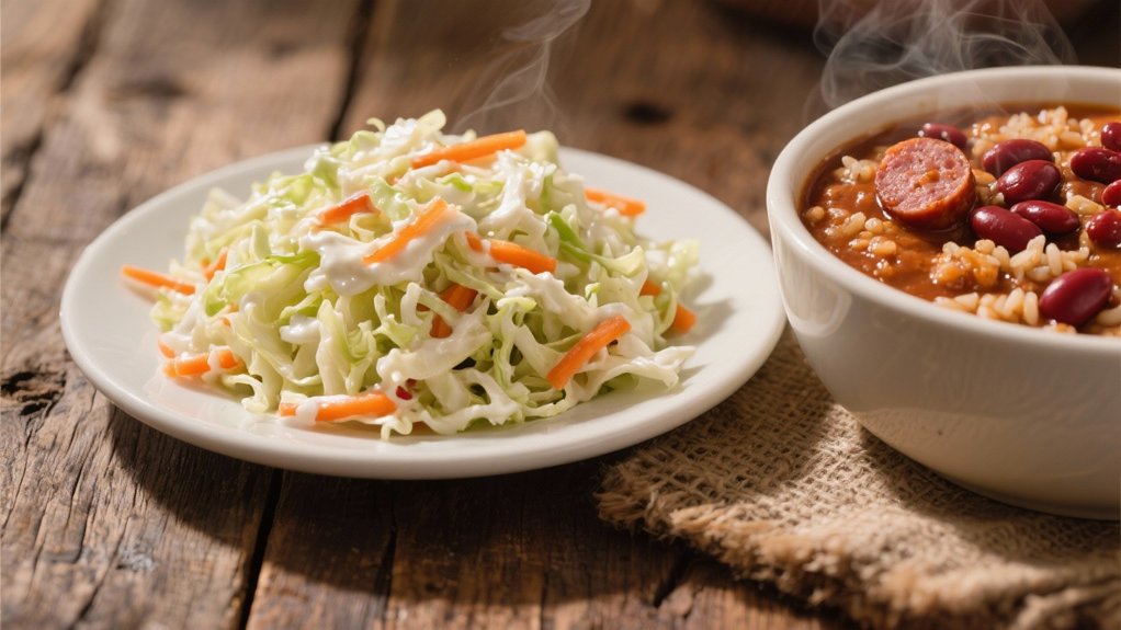 crisp cabbage with tangy dressing
