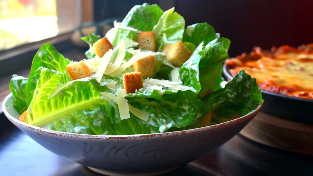 crisp caesar salad accompaniment