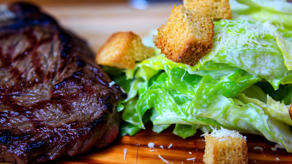 crisp caesar salad croutons