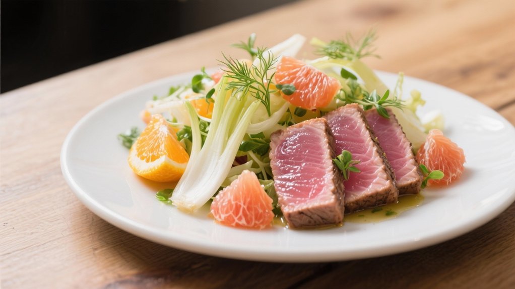 crisp citrus fennel salad