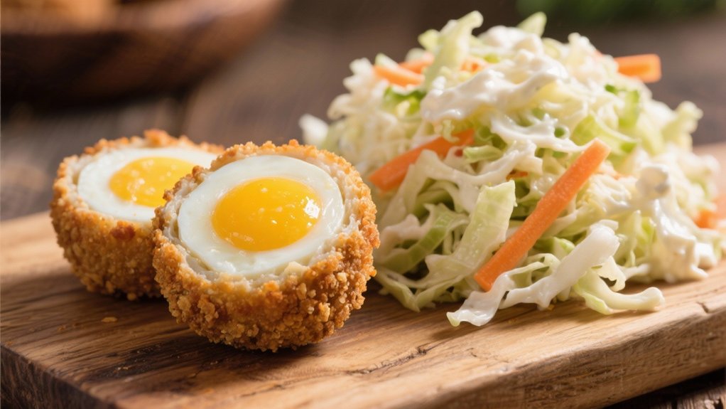 crisp coleslaw complements dishes