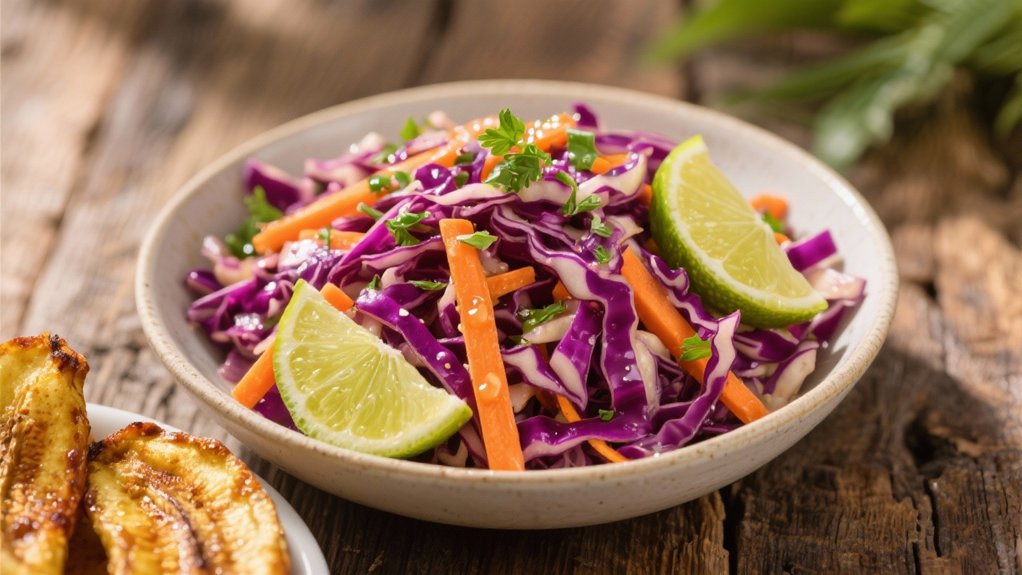 crisp coleslaw with lime