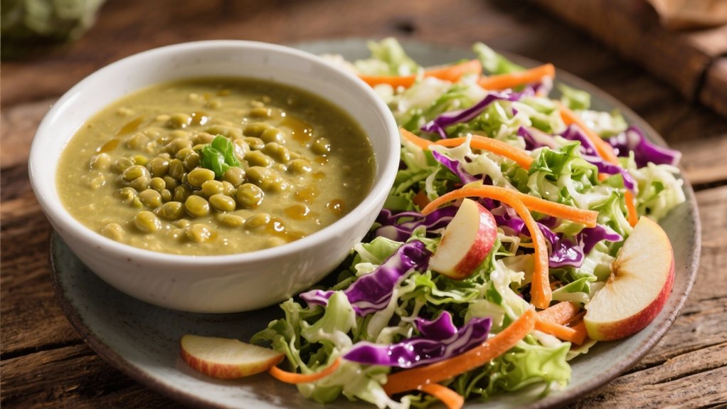 crisp coleslaw with vinaigrette