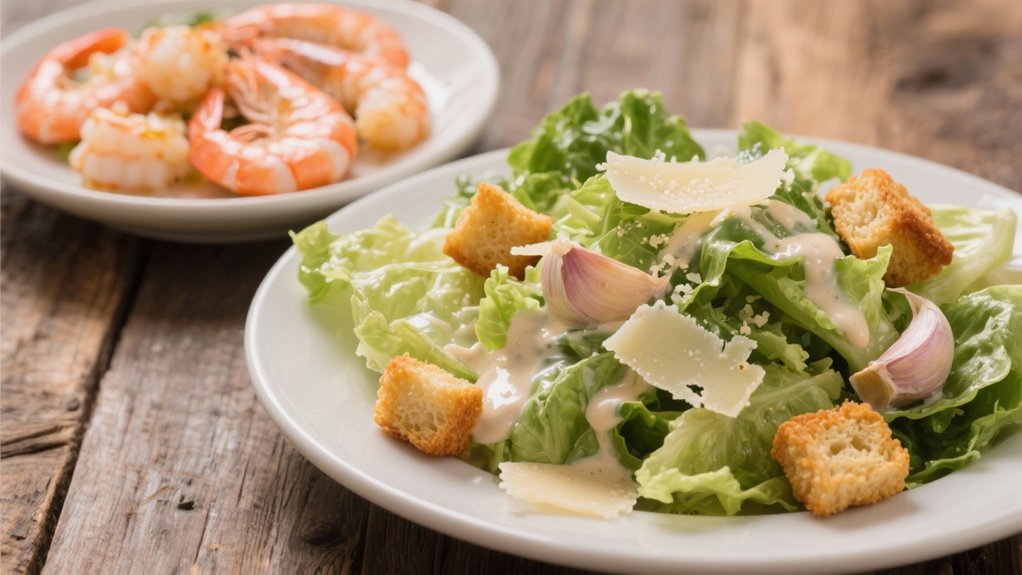 crisp creamy caesar salad enhancements