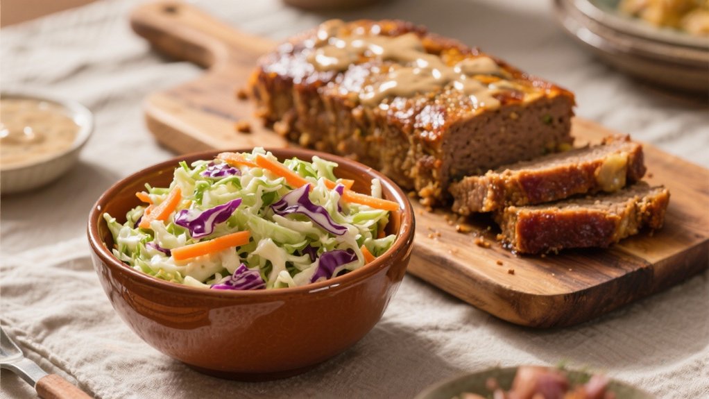 crisp creamy coleslaw contrast