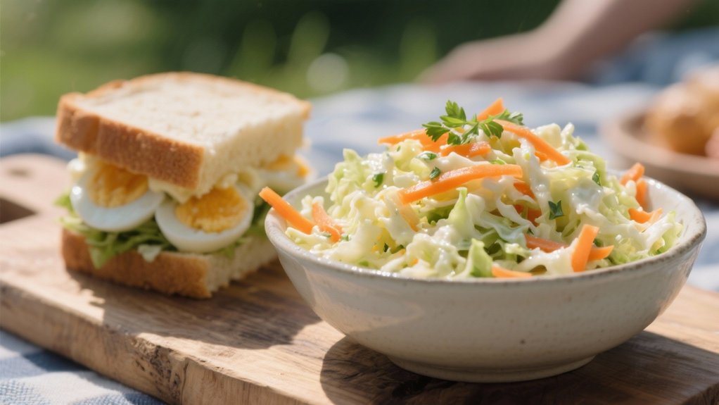 crisp creamy coleslaw pairing