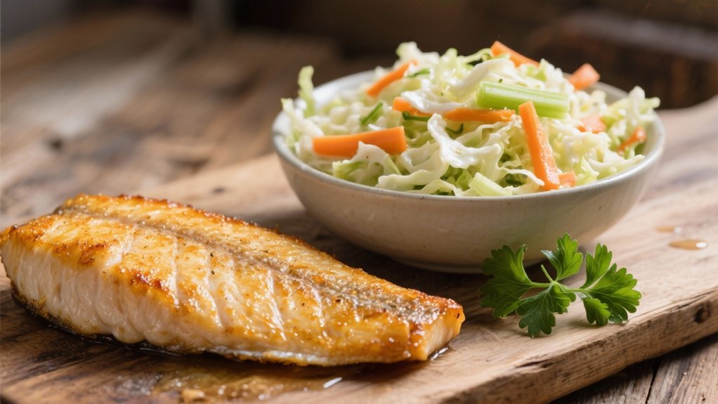 crisp creamy coleslaw pairing