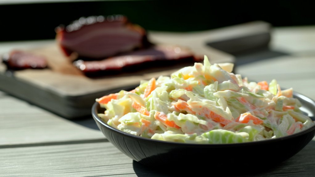 crisp creamy tangy coleslaw