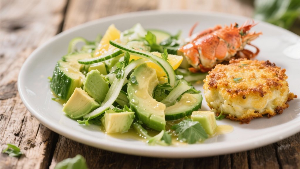 crisp cucumber creamy avocado