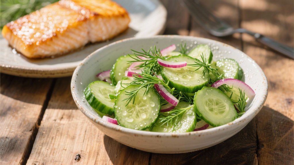 crisp cucumber dill salad