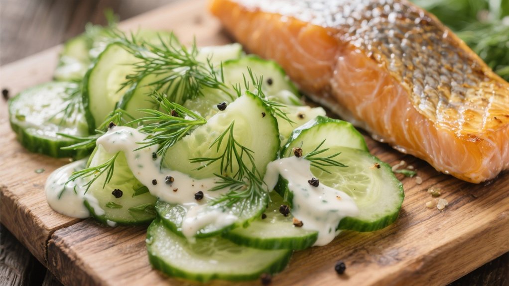 crisp cucumber dill salad