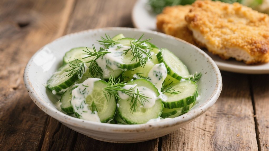 crisp cucumber dill salad