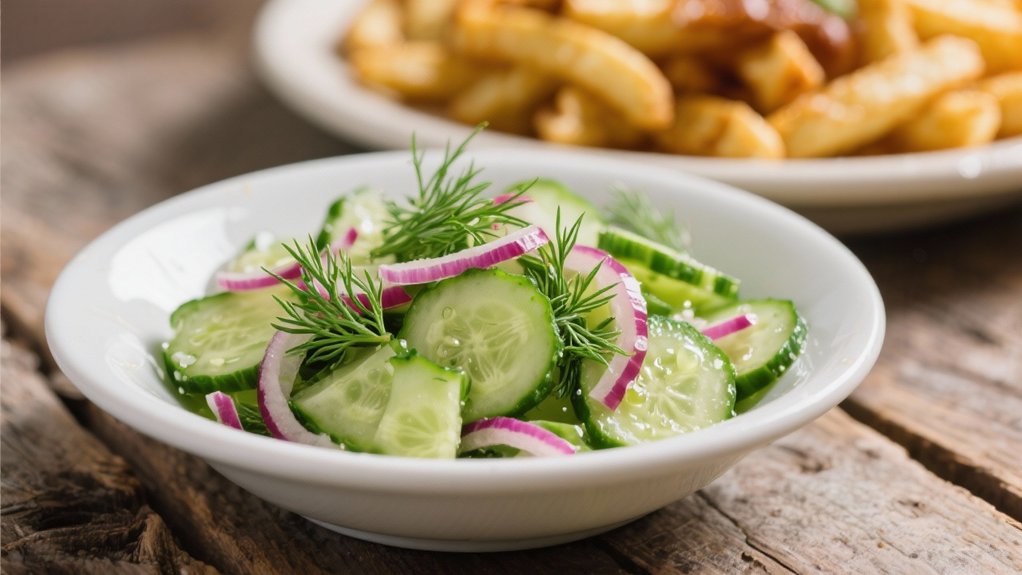 crisp cucumber dill salad