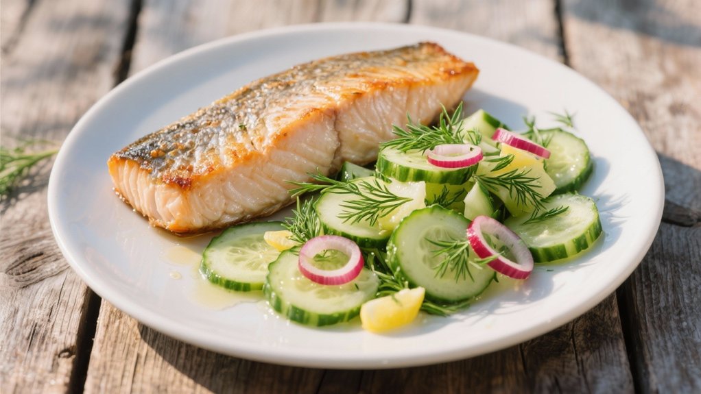 crisp cucumber dill salad
