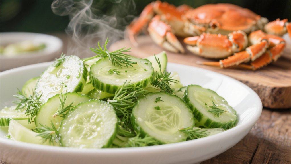 crisp cucumber dill salad