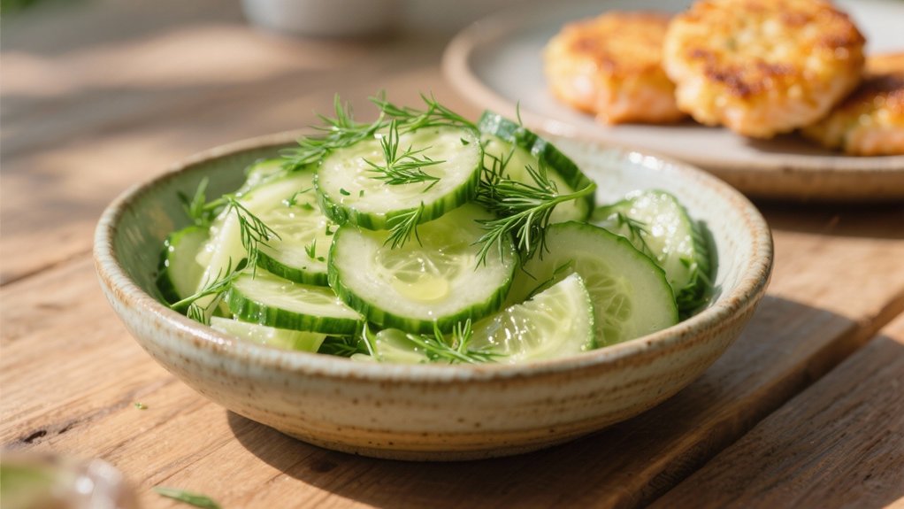 crisp cucumber dill salad
