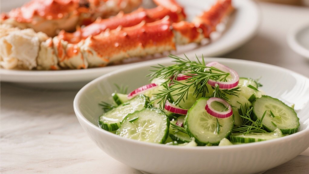 crisp cucumber dill salad