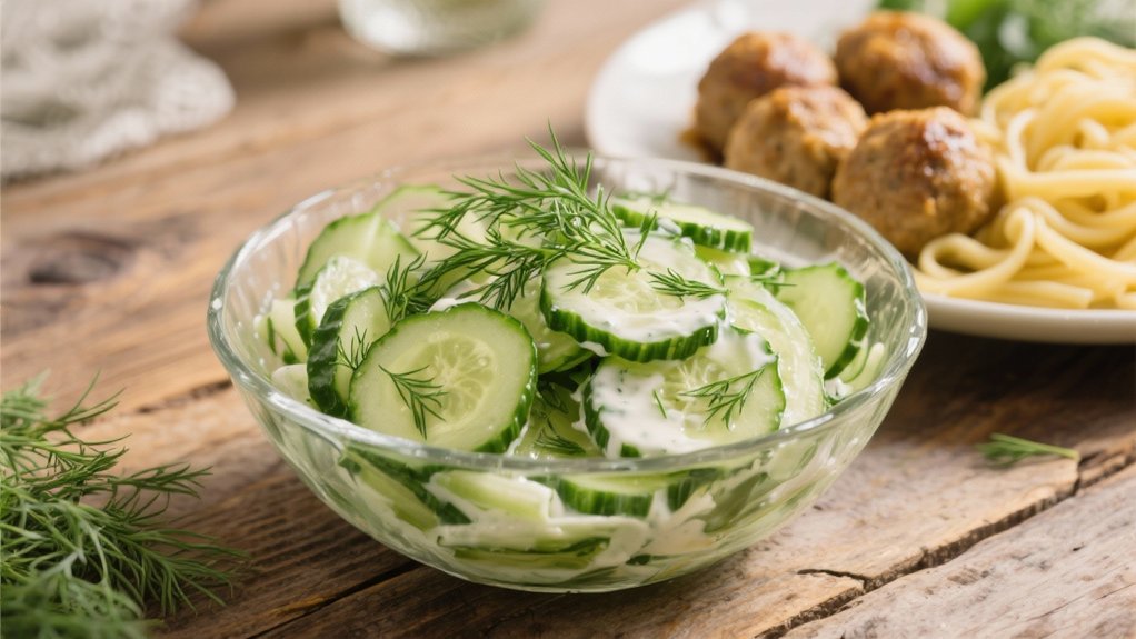 crisp cucumber dill salad