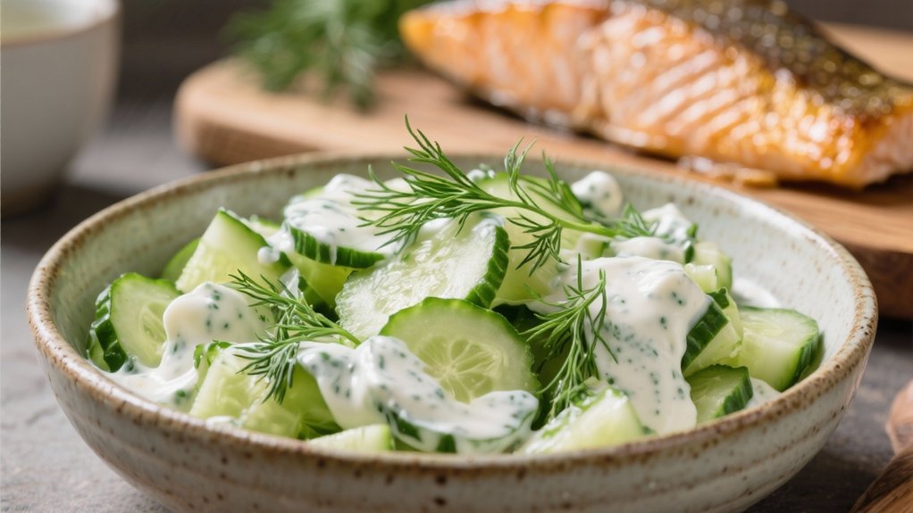 crisp cucumber dill salad