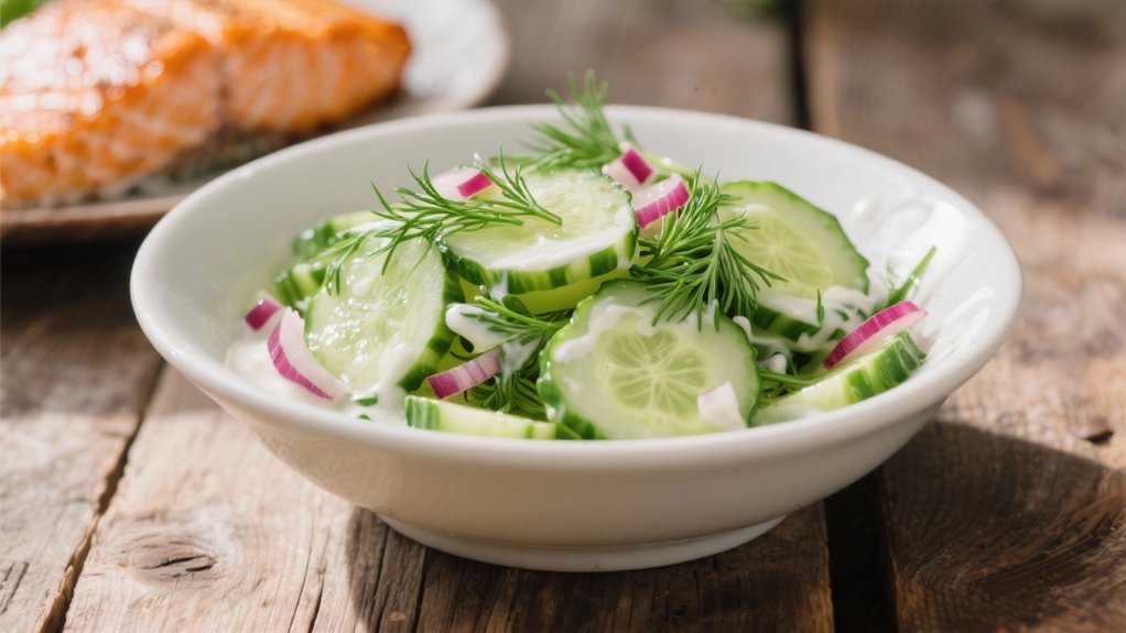 crisp cucumber dill salad