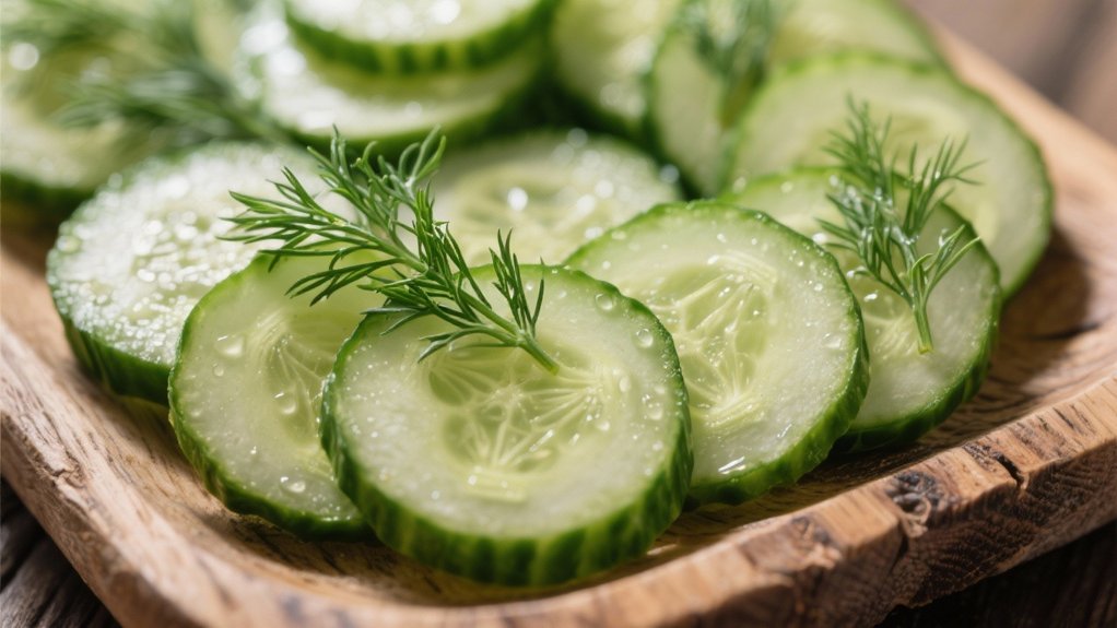 crisp cucumber dill slices