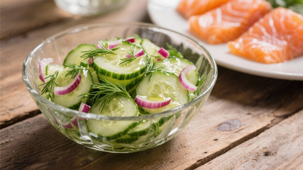 crisp cucumber salad freshness