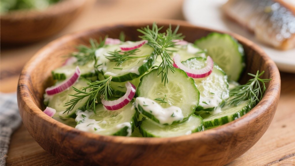 crisp cucumber salad pairing