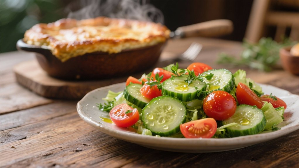 crisp cucumber tomato salad