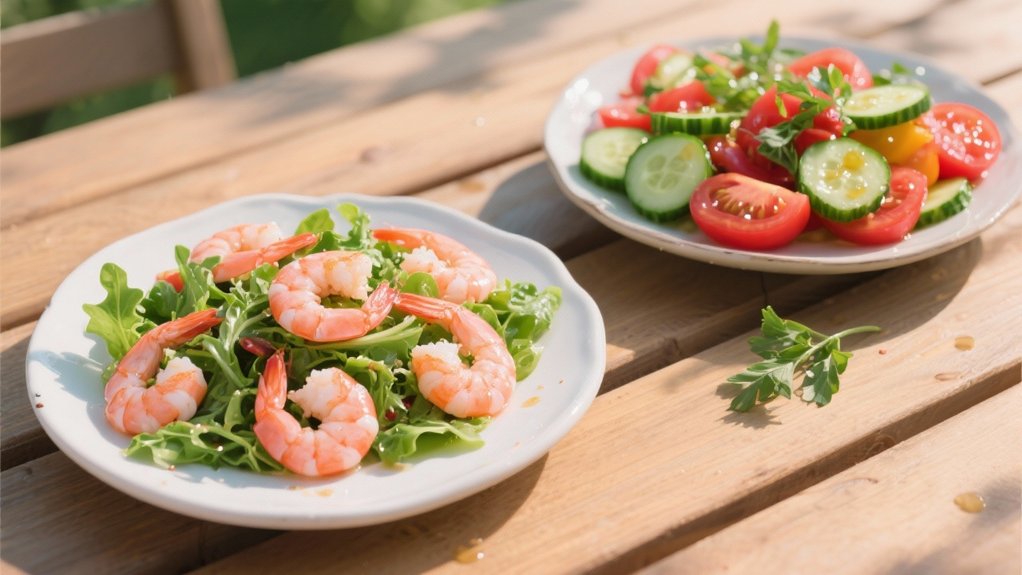 crisp cucumber tomato salad